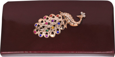 site teccho Casual Brown Clutch
