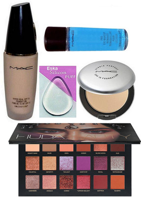 eska Silicon Puff, Mac Hyper Real Foundation SPF 15, Studio Perfect Compact,MLIquid Makeup Remover & Huda Beauty Desert Dusk Eyeshadow Palette(Set of 5)
eska Silicon Puff, Mac Hyper Real Foundation SPF 15, Studio Perfect Compact,MLIquid Makeup Remover & Huda Beauty Desert Dusk Eyeshadow Palette(Set of 5)