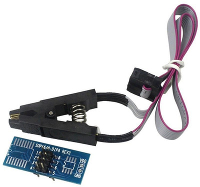 TECHNOLOGYBAZAR Soic8 Sop8 Flash Chip Ic Test Clips Socket Adpter Bios/24/25/93 Programmer Interconnect Electronic Hobby Kit
TECHNOLOGYBAZAR Soic8 Sop8 Flash Chip Ic Test Clips Socket Adpter Bios/24/25/93 Programmer Interconnect Electronic Hobby Kit