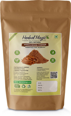 Herbal Magic Natural Red Sandalwood Powder For Face Pack(50 g)