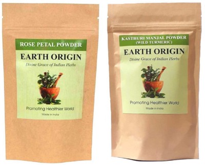 Earth Origin Rose Petal Powder and Wild Turmeric / Kasthuri Manjal (Combo)100 gms each (200 gms)(200 g)
Earth Origin Rose Petal Powder and Wild Turmeric / Kasthuri Manjal (Combo)100 gms each (200 gms)(200 g)