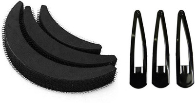 Naari Stylish Puff Hair Accessory Set(Black)