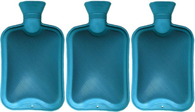 FUTUREWIZARD Back, muscle pain water bag/pouch Hot Water Bottle Pack of 3 NON -ELECTRIC rubber hot water bag 1 L Hot Water Bag (Blue) NON ELECTRIC WATER BAG 1 L Hot Water Bag(Multicolor)