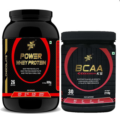 MightyX Power Whey Protein 2lbs + BCAA K5 Watermelon Whey Protein(1110 g, Chocolate + Watermelon)
MightyX Power Whey Protein 2lbs + BCAA K5 Watermelon Whey Protein(1110 g, Chocolate + Watermelon)