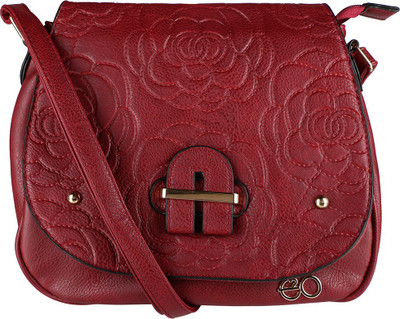 E2O Fashion Women Casual Maroon PU Sling Bag