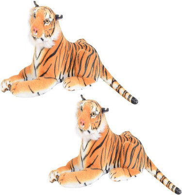 MEGAEMART TIGER ANIMAL SOFT TOY PACK OF 2 - 49 cm(Multicolor)