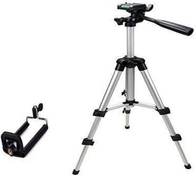 CALLIE Tripod-3110 Portable Adjustable Aluminum Lightweight Camera Stand With Three-Dimensional Head Monopod, Tripod(Silver, Supports Up to 2700)
CALLIE Tripod-3110 Portable Adjustable Aluminum Lightweight Camera Stand With Three-Dimensional Head Monopod, Tripod(Silver, Supports Up to 2700)
