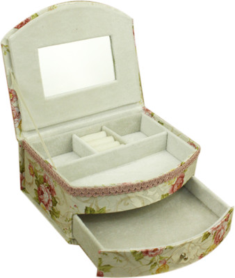 AVMART Pastel Green Pink Floral Fabric Wood Cosmetic, Makeup, Jewellery, Storage Travel Organizer Vanity Box, Gift, Home Decor, Utility Box (16x21 cm) V-3 Makeup box, Jewellery box, Cosmetic Vanity Box(Pink)
AVMART Pastel Green Pink Floral Fabric Wood Cosmetic, Makeup, Jewellery, Storage Travel Organizer Vanity Box, Gift, Home Decor, Utility Box (16x21 cm) V-3 Makeup box, Jewellery box, Cosmetic Vanity Box(Pink)