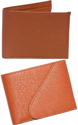 FERRET Men Tan Artificial Leather Wallet(7 Card Slots)