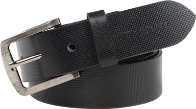 RED Corvett Men Casual Black Genuine Leather Belt