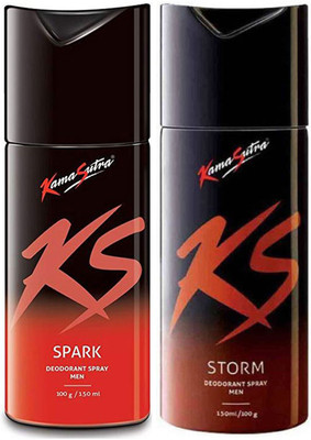 KamaSutra One SPARK and One STORM Deodorant Spray - For Men(300 ml, Pack of 2)
KamaSutra One SPARK and One STORM Deodorant Spray - For Men(300 ml, Pack of 2)