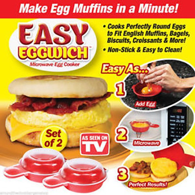 JDGEE EASY EGGWICH MICROWAVE EGG COOKER 2 Egg Cooker(2 Eggs)