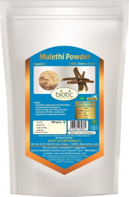 biotic Mulethi Powder ( Licorice ) - 200 g(200 g)