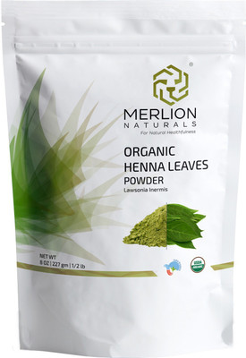 Merlion Naturals Organic Henna Leaves Powder | Lawsonia Inermis | 227 g | USDA NOP Certified 100% Organic | For Natural Hair Color and Conditioning ( 1 Pack )(227 g)
Merlion Naturals Organic Henna Leaves Powder | Lawsonia Inermis | 227 g | USDA NOP Certified 100% Organic | For Natural Hair Color and Conditioning ( 1 Pack )(227 g)