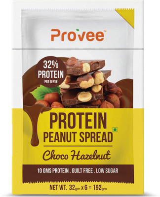Provee High Protein Spreads 100% Natural-(Pack of 6 x 32 Grams)-Made with Turkish Hazelnuts, 10gm Protein per Serving 192 g(Pack of 6)
Provee High Protein Spreads 100% Natural-(Pack of 6 x 32 Grams)-Made with Turkish Hazelnuts, 10gm Protein per Serving 192 g(Pack of 6)
