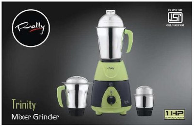 Rally TRIN 1000 Mixer Grinder(Green, 3 Jars)