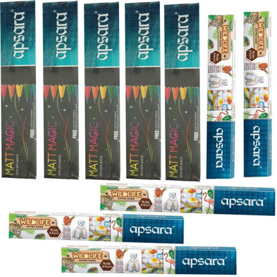 Apsara MATT MAGIC PENCILS 50 PENCILS+WILDLIFE PENCILS 50 PENCILS Pencil(Set of 10, Multicolor)
Apsara MATT MAGIC PENCILS 50 PENCILS+WILDLIFE PENCILS 50 PENCILS Pencil(Set of 10, Multicolor)