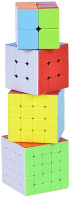 Smartcraft Rubiks Cube Combo 4 ( 2X2, 3X3, 4X4, 5X5), , Stickerless Premium Cube Set , Magic Cube Puzzle Toys(4 Pieces)
Smartcraft Rubiks Cube Combo 4 ( 2X2, 3X3, 4X4, 5X5), , Stickerless Premium Cube Set , Magic Cube Puzzle Toys(4 Pieces)