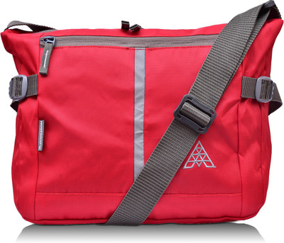 Adamson Men Casual Red Polyester Sling Bag