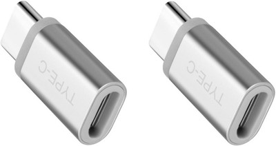 OLECTRA SET OF 2 MICRO USB FEMALE TO C TYPE MALE METAL BODY CONVERTER CHARGING ADAPTER USB Adapter(Silver)
OLECTRA SET OF 2 MICRO USB FEMALE TO C TYPE MALE METAL BODY CONVERTER CHARGING ADAPTER USB Adapter(Silver)