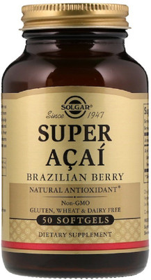 Solgar Solgar, Super Acai, Brazilian Berry, 50 Softgels(50 No)