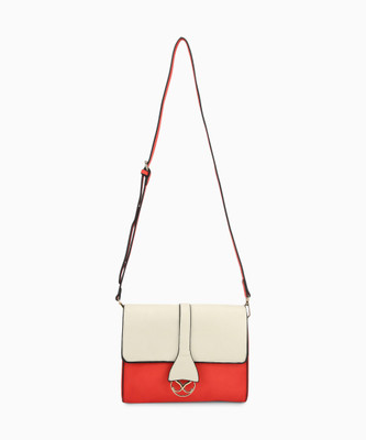 Sugarush Sling Bag(White, Pink), Pink;white