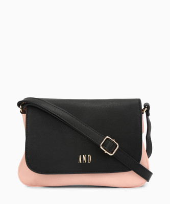 AND Sling Bag(Black, Pink)