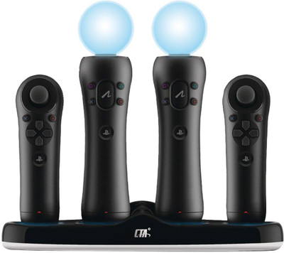 CTA Digital PS3 Move Quadruple Port Charging Station Motion Controller(Black, For PS4)
CTA Digital PS3 Move Quadruple Port Charging Station Motion Controller(Black, For PS4)