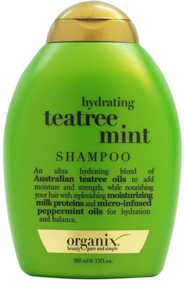 Organix Hydrating Tea Tree Mint Shampoo 13 oz(385 ml)