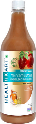 Healthkart Apple Cider Vinegar with Mother & Ginger, Garlic, Lemon, Honey Vinegar(1 L)
Healthkart Apple Cider Vinegar with Mother & Ginger, Garlic, Lemon, Honey Vinegar(1 L)
