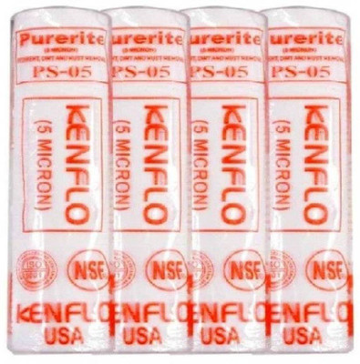 KRPLUS 4 Pcs Purerite Spun Filter 10" Suitable For All Types OF RO Water Purifier Solid Filter Cartridge(5, Pack of 4)
KRPLUS 4 Pcs Purerite Spun Filter 10" Suitable For All Types OF RO Water Purifier Solid Filter Cartridge(5, Pack of 4)