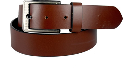 Saa Men Casual Brown Genuine Leather Belt