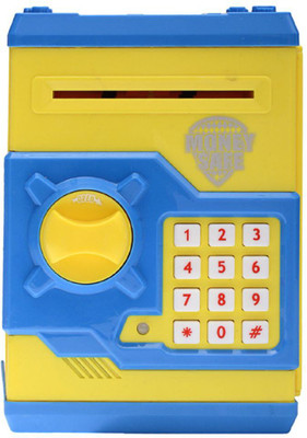 StyloHub Money Safe Kids Piggy Savings Bank with Electronic Lock Coin Bank (Multicolor) Coin Bank(Multicolor)