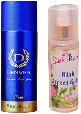 Pink Root HIGH STREET GALS MIST 200ML WITH DENVER PRIDE DEO(Set of 2)