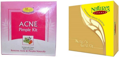 Nature's Essence Acne Pimple Kit (325 g )with Ravishing Gold Kit( 500 g) 825 g(Set of 2)
Nature's Essence Acne Pimple Kit (325 g )with Ravishing Gold Kit( 500 g) 825 g(Set of 2)