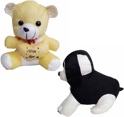 GreenViji Cute Teddy Bear with Heart and Puppy Soft Toy-Combo - 22 cm(Beige, Black)
GreenViji Cute Teddy Bear with Heart and Puppy Soft Toy-Combo - 22 cm(Beige, Black)