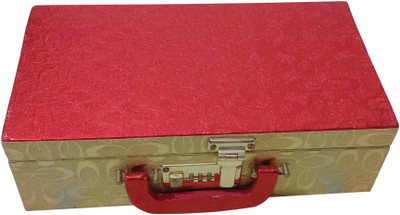 Haryana Craft Red & Golden 2 Rods Bangles Box With Lock System , , Made By High Quality Paper Broad Size : L*B*H 30*17*10 Cm Bangles box Vanity Box(Multicolor)
Haryana Craft Red & Golden 2 Rods Bangles Box With Lock System , , Made By High Quality Paper Broad Size : L*B*H 30*17*10 Cm Bangles box Vanity Box(Multicolor)