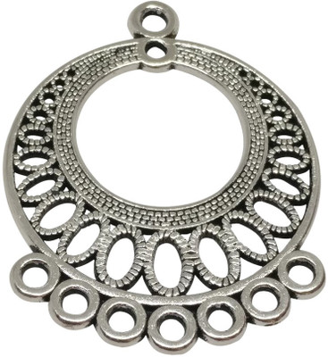 Aumni Crafts Jewellery Making Metal Alloy Dangler Connector Components 37x29mm Round Antique Silver Color (Pack of 12 pieces)
Aumni Crafts Jewellery Making Metal Alloy Dangler Connector Components 37x29mm Round Antique Silver Color (Pack of 12 pieces)