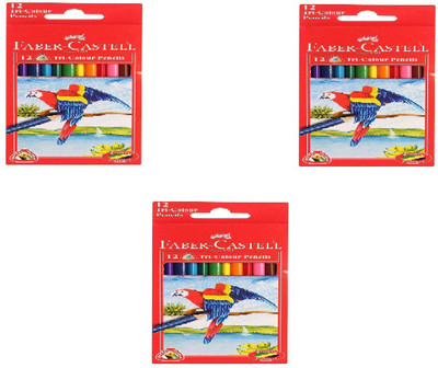 Faber-Castell 12 tringular shape colour pencil 3 pcs