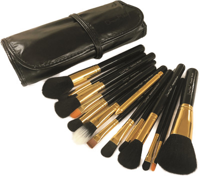 Dream Maker 15 Piece Makeup Brush Set With Storage Pouch Model DM-146 (Black+ Gold)(Pack of 1)
Dream Maker 15 Piece Makeup Brush Set With Storage Pouch Model DM-146 (Black+ Gold)(Pack of 1)