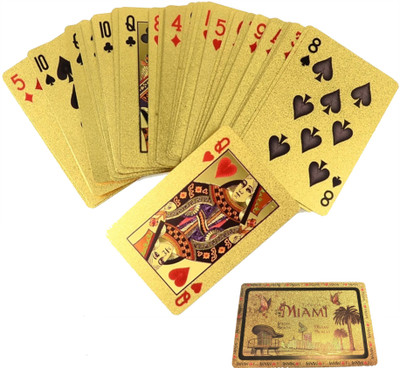 MSEE High Quality 24 K Gold Plated Poker Playing Cards_XT14(Gold TQ14)