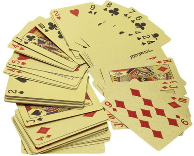 MSEE High Quality 24 K Gold Plated Poker Playing Cards_XT40(Gold TQ40)