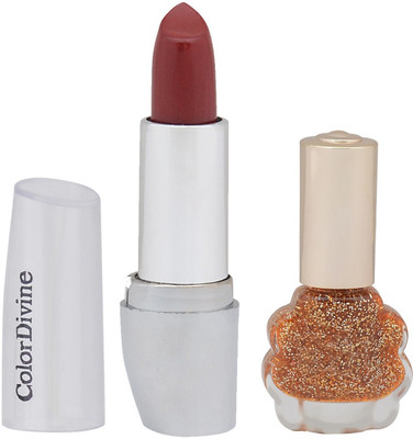 COLOR DIVINE SET 0F 1 LIPSTICK + 1 NAIL PAINT(Set of 1)