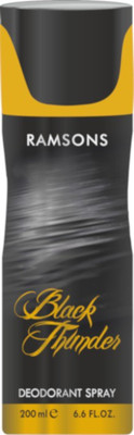 RAMSONS 200 ML Black Thunder Perfume Body Spray Body Spray - For Men(200 ml)