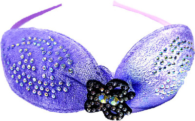 Proplady Partywear Stylish Rhinestone Stud Vibrant Velvet Bow Hair Band for Girls & Women|Wedding Hair Accessories|Designer Hair Band, Head Band, Hair Chain(Purple)
Proplady Partywear Stylish Rhinestone Stud Vibrant Velvet Bow Hair Band for Girls & Women|Wedding Hair Accessories|Designer Hair Band, Head Band, Hair Chain(Purple)