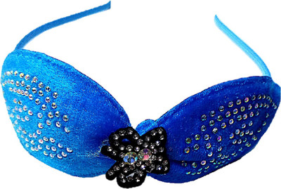 Proplady Partywear Stylish Rhinestone Stud Vibrant Velvet Bow Hair Band for Girls & Women|Wedding Hair Accessories|Designer Hair Band, Head Band, Hair Chain(Blue)
Proplady Partywear Stylish Rhinestone Stud Vibrant Velvet Bow Hair Band for Girls & Women|Wedding Hair Accessories|Designer Hair Band, Head Band, Hair Chain(Blue)