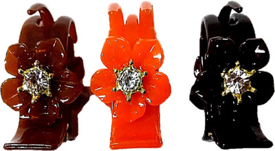 Proplady Partywear Designer Combo (Set of 3, M Size) Rhinstone Stud Vibrant Hair Clips for Girls & Women|Wedding Hair|Designer Hair Clip, Hair Claw, Bun Clip, Banana Clip, Back Pin, Hair Accessory Set(Multicolor)
Proplady Partywear Designer Combo (Set of 3, M Size) Rhinstone Stud Vibrant Hair Clips for Girls & Women|Wedding Hair|Designer Hair Clip, Hair Claw, Bun Clip, Banana Clip, Back Pin, Hair Accessory Set(Multicolor)