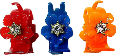 Proplady Partywear Designer Combo (Set of 3, M Size) Rhinstone Stud Vibrant Hair Clips for Girls & Women|Wedding Hair|Designer Hair Clip, Hair Claw, Bun Clip, Banana Clip, Back Pin, Hair Accessory Set(Multicolor)
Proplady Partywear Designer Combo (Set of 3, M Size) Rhinstone Stud Vibrant Hair Clips for Girls & Women|Wedding Hair|Designer Hair Clip, Hair Claw, Bun Clip, Banana Clip, Back Pin, Hair Accessory Set(Multicolor)