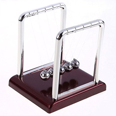 Iris Newton's Cradle 5 Pendulum Balance Balls Science Psychology Puzzle Desk Fun Gadget(Silver, Maroon)
Iris Newton's Cradle 5 Pendulum Balance Balls Science Psychology Puzzle Desk Fun Gadget(Silver, Maroon)
