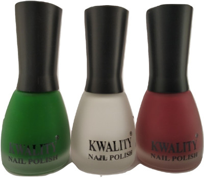 Kwality 3 in 1 combo of Super Matte Quick dry Velvet Nail Polish Multi Shades No. 434, 429 and White(Pack of 3)
Kwality 3 in 1 combo of Super Matte Quick dry Velvet Nail Polish Multi Shades No. 434, 429 and White(Pack of 3)